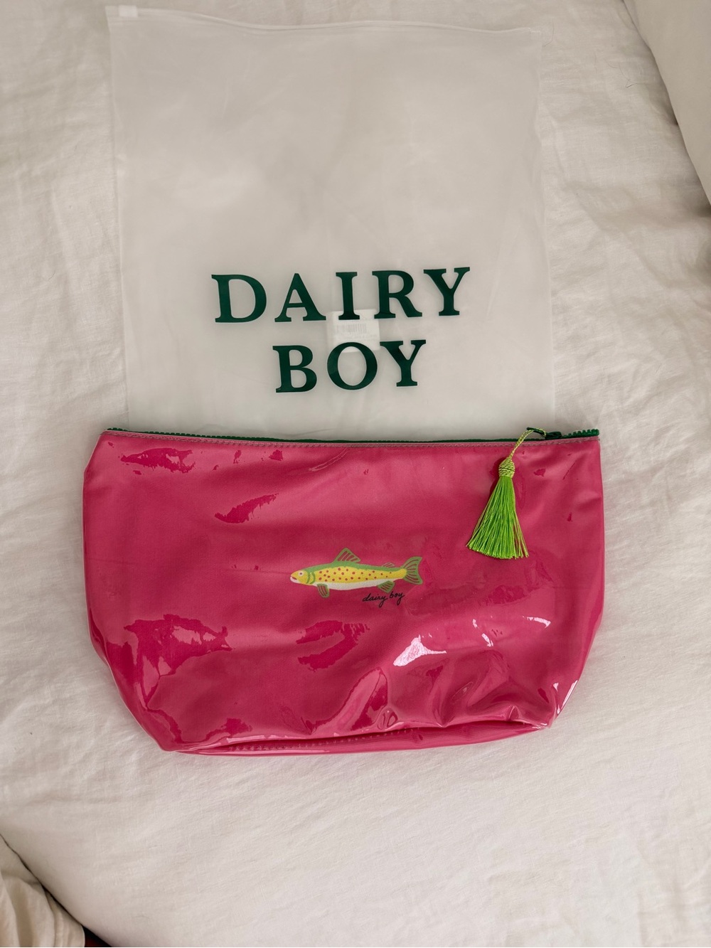 Dairy Boy Shell & Sail Fish Makeup Bag